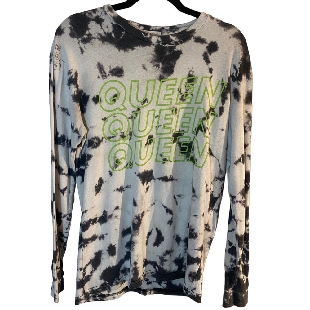 Streetwear Society tie-dye QUEEN long sleeve tee shirt